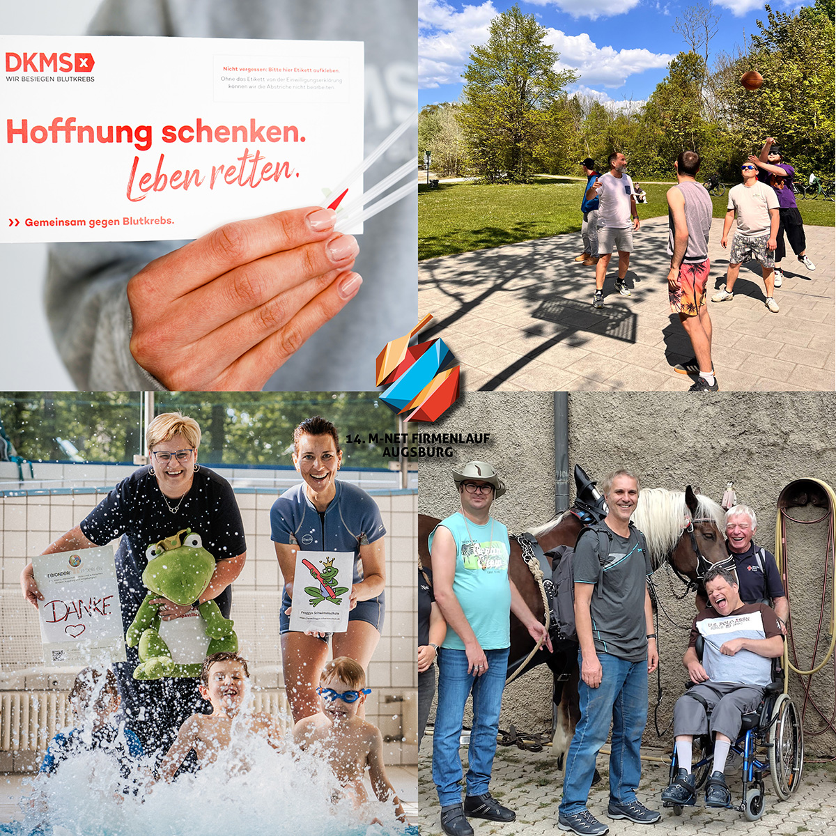 Spendenübergabe M-net Firmenlauf 2023