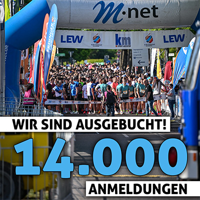 M-net Firmenlauf Augsburg ausverkauft